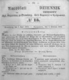 Amtsblatt der K&ouml;niglichen Preussischen Regierung zu Bromberg. 1853.04.01 No.13