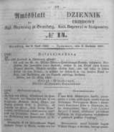 Amtsblatt der K&ouml;niglichen Preussischen Regierung zu Bromberg. 1853.04.08 No.14