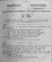Amtsblatt der Königlichen Preussischen Regierung zu Bromberg. 1853.05.27 No.21