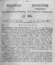 Amtsblatt der K&ouml;niglichen Preussischen Regierung zu Bromberg. 1853.07.01 No.26