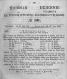 Amtsblatt der K&ouml;niglichen Preussischen Regierung zu Bromberg. 1853.07.29 No.30