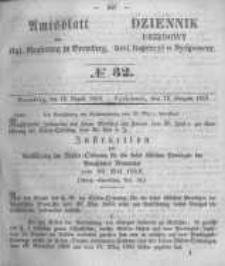 Amtsblatt der K&ouml;niglichen Preussischen Regierung zu Bromberg. 1853.08.12 No.32