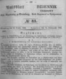Amtsblatt der K&ouml;niglichen Preussischen Regierung zu Bromberg. 1853.10.14 No.41