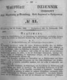 Amtsblatt der Königlichen Preussischen Regierung zu Bromberg. 1853.10.14 No.41