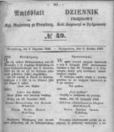 Amtsblatt der K&ouml;niglichen Preussischen Regierung zu Bromberg. 1853.12.09 No.49