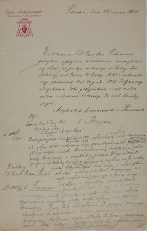 List arcybp. Floriana Stablewskiego do ks. Bernarda Preibisza z 27.VI.1900