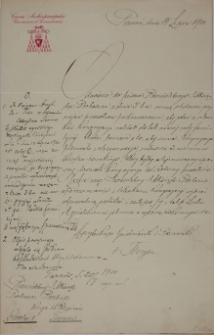 List arcybp. Floriana Stablewskiego do ks. Bernarda Preibisza z 17.VII.1900