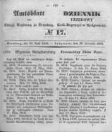 Amtsblatt der Königlichen Preussischen Regierung zu Bromberg. 1850.04.26 No.17