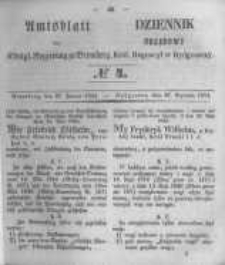 Amtsblatt der K&ouml;niglichen Preussischen Regierung zu Bromberg. 1854.01.27 No.4