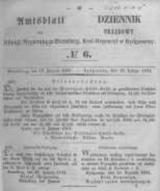Amtsblatt der K&ouml;niglichen Preussischen Regierung zu Bromberg. 1854.02.10 No.6