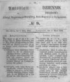 Amtsblatt der K&ouml;niglichen Preussischen Regierung zu Bromberg. 1854.03.03 No.9