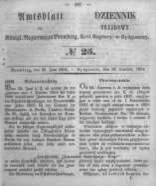 Amtsblatt der K&ouml;niglichen Preussischen Regierung zu Bromberg. 1854.06.23 No.25