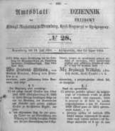 Amtsblatt der K&ouml;niglichen Preussischen Regierung zu Bromberg. 1854.07.14 No.28