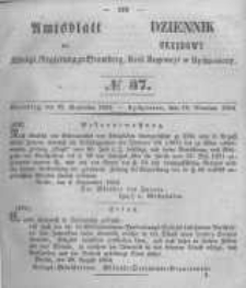 Amtsblatt der K&ouml;niglichen Preussischen Regierung zu Bromberg. 1854.09.15 No.37