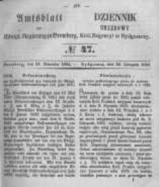 Amtsblatt der K&ouml;niglichen Preussischen Regierung zu Bromberg. 1854.11.24 No.47