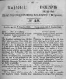 Amtsblatt der K&ouml;niglichen Preussischen Regierung zu Bromberg. 1854.12.01 No.48