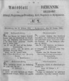Amtsblatt der K&ouml;niglichen Preussischen Regierung zu Bromberg. 1855.02.16 No.7