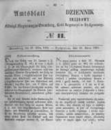 Amtsblatt der K&ouml;niglichen Preussischen Regierung zu Bromberg. 1855.03.16 No.11