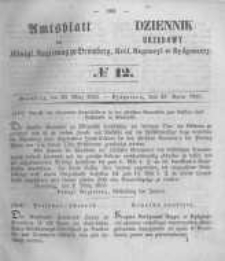 Amtsblatt der K&ouml;niglichen Preussischen Regierung zu Bromberg. 1855.03.23 No.12