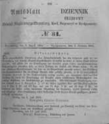 Amtsblatt der K&ouml;niglichen Preussischen Regierung zu Bromberg. 1855.08.03 No.31
