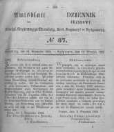 Amtsblatt der K&ouml;niglichen Preussischen Regierung zu Bromberg. 1855.09.14 No.37