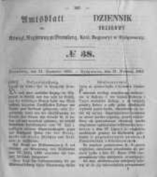 Amtsblatt der K&ouml;niglichen Preussischen Regierung zu Bromberg. 1855.09.21 No.38