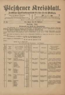 Pleschener Kreisblatt: Amtliches Publicationsblatt f&uuml;r den Kreis Pleschen 1901.02.16 Jg.49 Nr14
