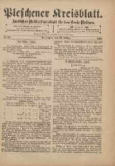 Pleschener Kreisblatt: Amtliches Publicationsblatt f&uuml;r den Kreis Pleschen 1901.03.23 Jg.49 Nr24