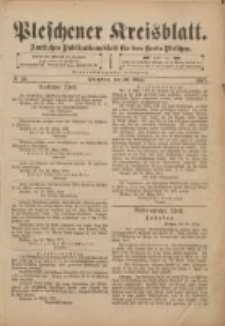 Pleschener Kreisblatt: Amtliches Publicationsblatt f&uuml;r den Kreis Pleschen 1901.03.30 Jg.49 Nr26