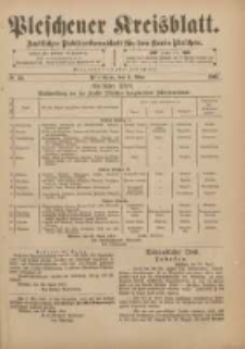 Pleschener Kreisblatt: Amtliches Publicationsblatt für den Kreis Pleschen 1901.05.01 Jg.49 Nr35