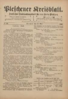 Pleschener Kreisblatt: Amtliches Publicationsblatt f&uuml;r den Kreis Pleschen 1901.05.15 Jg.49 Nr39