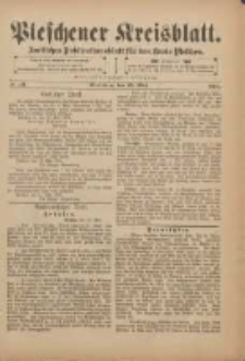 Pleschener Kreisblatt: Amtliches Publicationsblatt für den Kreis Pleschen 1901.05.18 Jg.49 Nr40