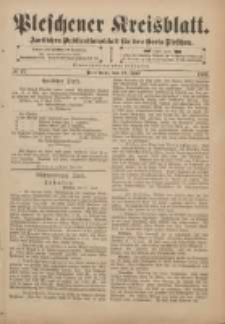 Pleschener Kreisblatt: Amtliches Publicationsblatt für den Kreis Pleschen 1901.06.12 Jg.49 Nr47