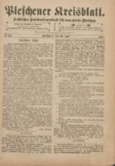 Pleschener Kreisblatt: Amtliches Publicationsblatt f&uuml;r den Kreis Pleschen 1901.06.19 Jg.49 Nr49