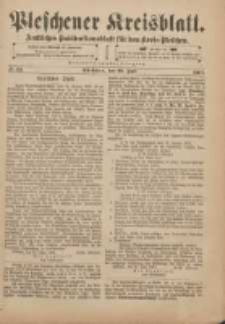 Pleschener Kreisblatt: Amtliches Publicationsblatt für den Kreis Pleschen 1901.06.19 Jg.49 Nr49