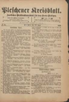 Pleschener Kreisblatt: Amtliches Publicationsblatt f&uuml;r den Kreis Pleschen 1901.06.22 Jg.49 Nr50
