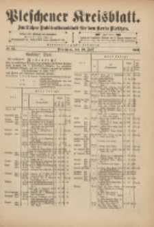 Pleschener Kreisblatt: Amtliches Publicationsblatt f&uuml;r den Kreis Pleschen 1901.07.10 Jg.49 Nr55