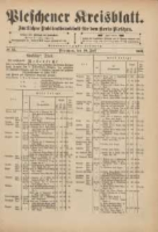 Pleschener Kreisblatt: Amtliches Publicationsblatt für den Kreis Pleschen 1901.07.10 Jg.49 Nr55