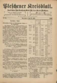 Pleschener Kreisblatt: Amtliches Publicationsblatt f&uuml;r den Kreis Pleschen 1901.07.17 Jg.49 Nr57