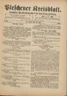 Pleschener Kreisblatt: Amtliches Publicationsblatt f&uuml;r den Kreis Pleschen 1901.07.31 Jg.49 Nr61