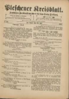 Pleschener Kreisblatt: Amtliches Publicationsblatt für den Kreis Pleschen 1901.07.31 Jg.49 Nr61