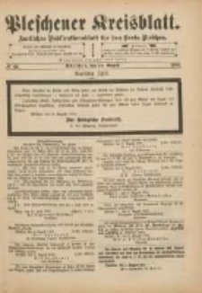 Pleschener Kreisblatt: Amtliches Publicationsblatt f&uuml;r den Kreis Pleschen 1901.08.10 Jg.49 Nr64