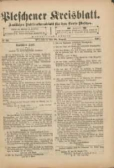 Pleschener Kreisblatt: Amtliches Publicationsblatt f&uuml;r den Kreis Pleschen 1901.08.28 Jg.49 Nr69