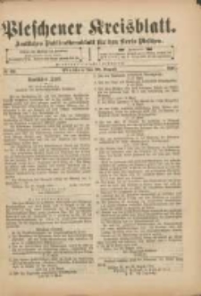Pleschener Kreisblatt: Amtliches Publicationsblatt für den Kreis Pleschen 1901.08.28 Jg.49 Nr69