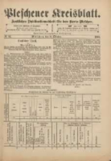 Pleschener Kreisblatt: Amtliches Publicationsblatt f&uuml;r den Kreis Pleschen 1901.10.09 Jg.49 Nr81
