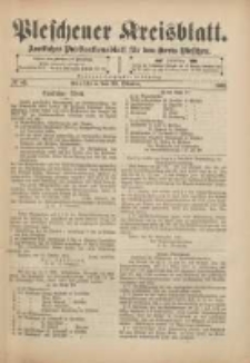 Pleschener Kreisblatt: Amtliches Publicationsblatt für den Kreis Pleschen 1901.10.23 Jg.49 Nr85