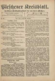 Pleschener Kreisblatt: Amtliches Publicationsblatt f&uuml;r den Kreis Pleschen 1901.10.26 Jg.49 Nr86