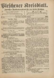 Pleschener Kreisblatt: Amtliches Publicationsblatt f&uuml;r den Kreis Pleschen 1901.10.30 Jg.49 Nr87