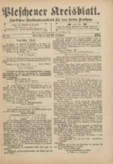 Pleschener Kreisblatt: Amtliches Publicationsblatt für den Kreis Pleschen 1901.10.30 Jg.49 Nr87
