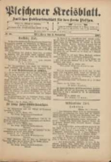 Pleschener Kreisblatt: Amtliches Publicationsblatt für den Kreis Pleschen 1901.11.02 Jg.49 Nr88
